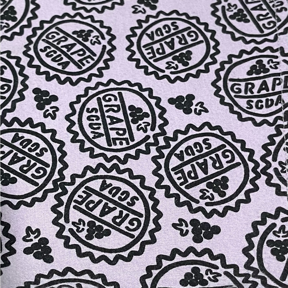 DISNEY UP Grape Soda Cap Lavender & Black Graphic Tee Woman’s Size Small - Picture 4 of 5